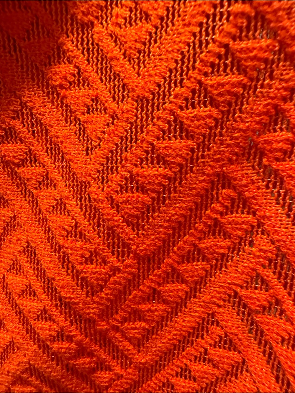 Anthropologie Bright Orange Lace Midi Shirt Dress - Picture 5 of 5